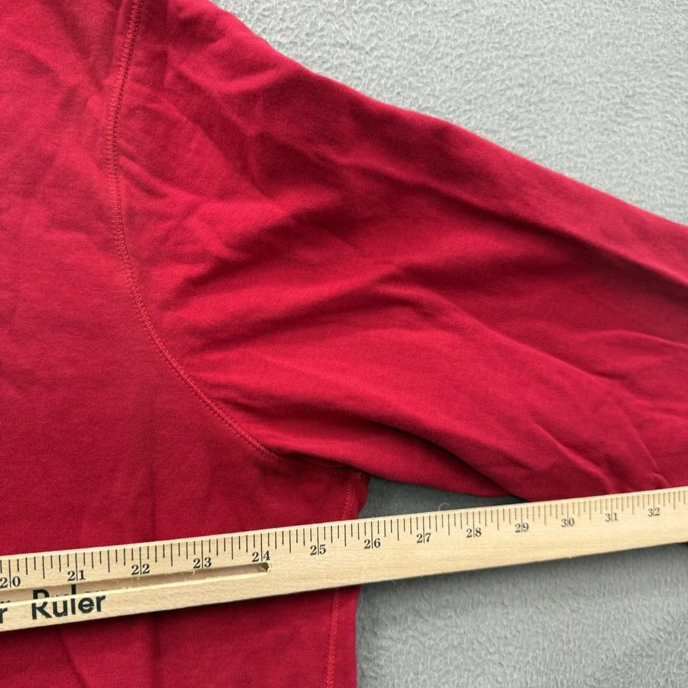 Polo Ralph Lauren Sweater Mens XL Red Quarter Zip Mock Neck‎ Pullover Pony Logo